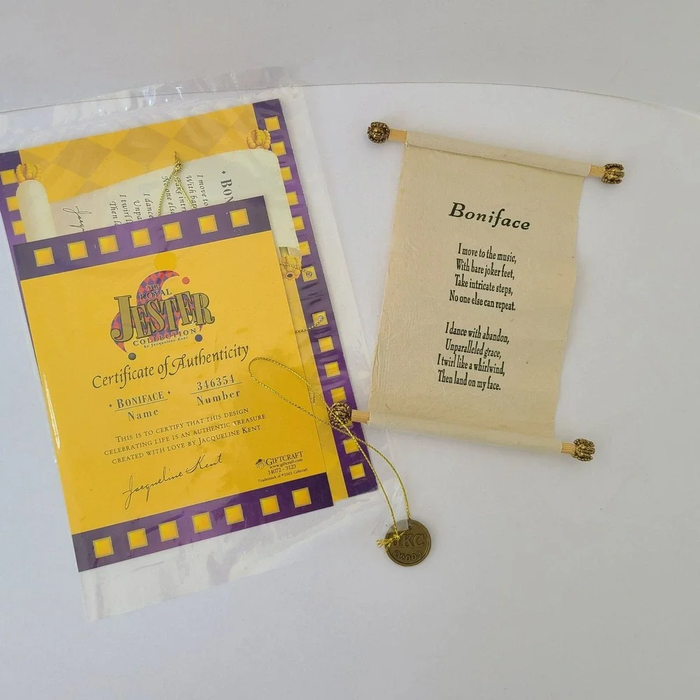 Jacqueline Kent The Royal Jester Collection Boniface 346354 Marionette Puppet